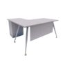 Spyder L Shape Table with Fixed Pedestal